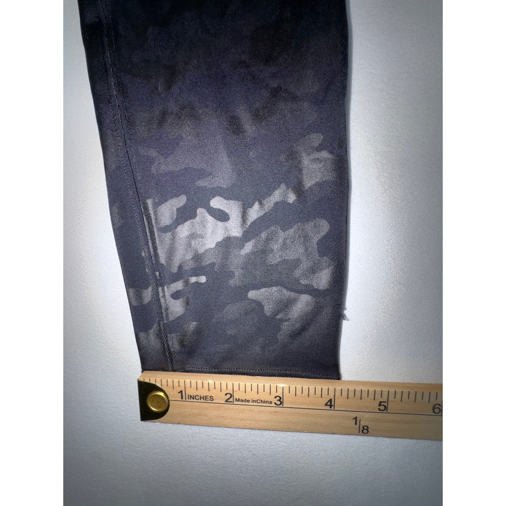 Spanx Faux Leather Camo Leggings Black High Waisted 1XL Camouflage Pants - Picture 12 of 14